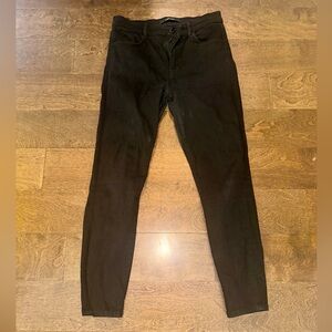 J Brand Crop Skinny Jeans. Black Denim